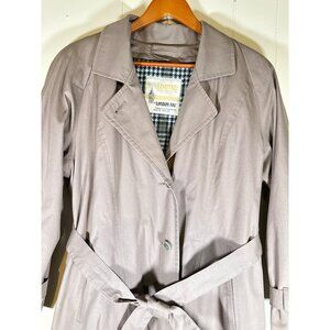 Vintage London Fog Women’s Tan Trench Coat 12 Reg